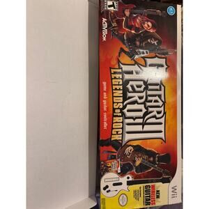 Guitar Hero III Legends of Rock Nintendo Wii Controller & Strap w/ Box [NO GAME]